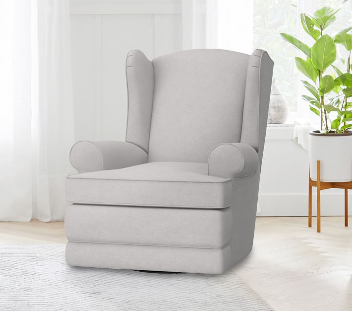 Wingback Swivel Nursery Glider & Recliner Chair Pottery Barn Kids