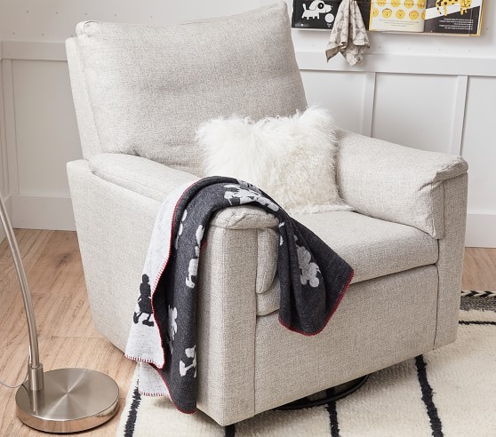 pottery barn dream swivel glider