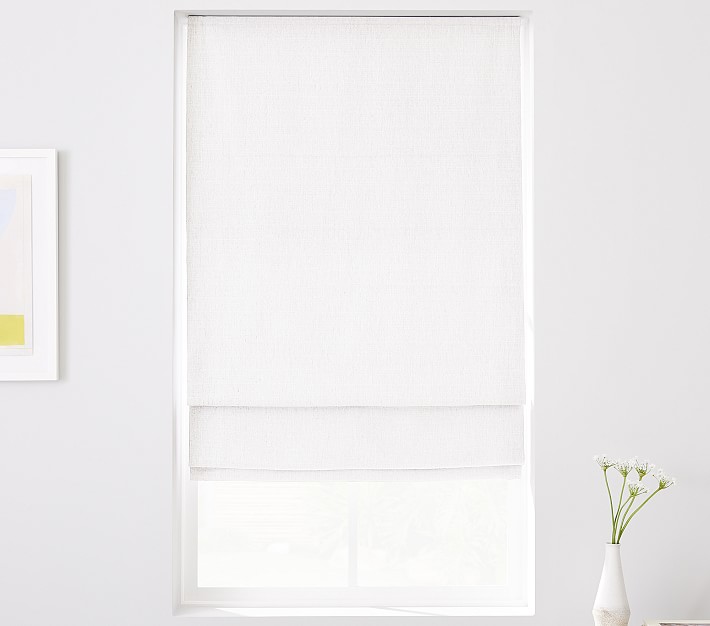 Open Box: Classic Cordless Woven Blackout Roman Shade 