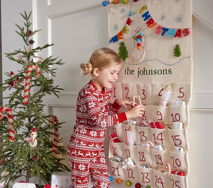 Merry & Bright Kids Advent Calendar Pottery Barn Kids