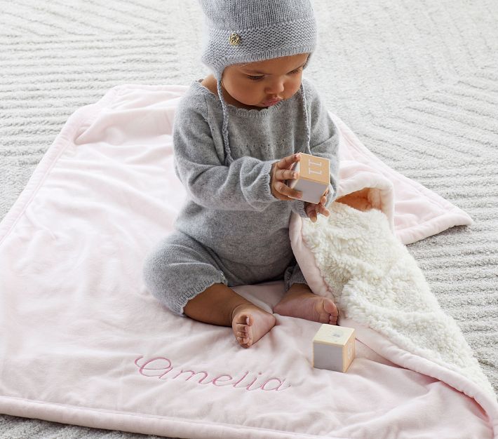 sherpa stroller blanket