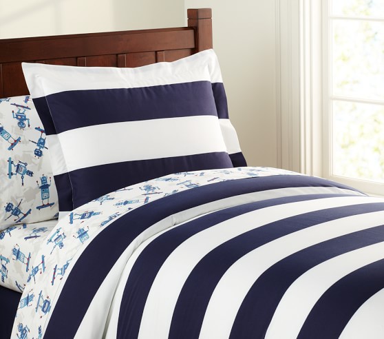 pottery barn rugby stripe