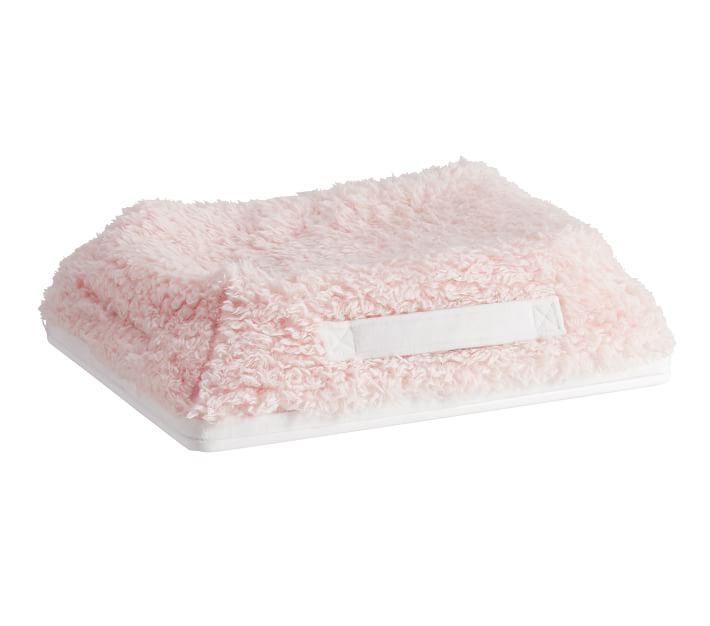 faux fur storage lap desk