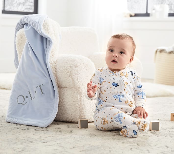 pottery barn stroller blanket