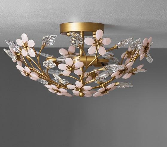 flush mount flower light