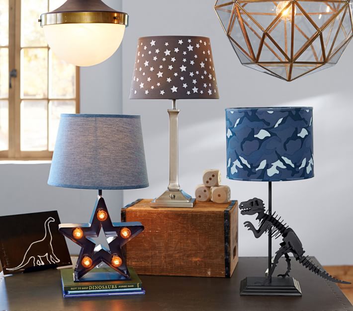 star cut out lampshade