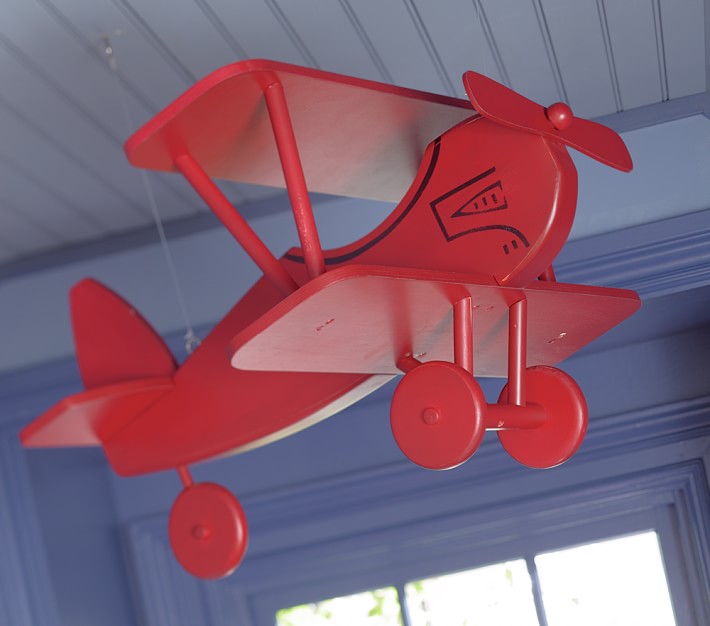 pottery barn airplane light