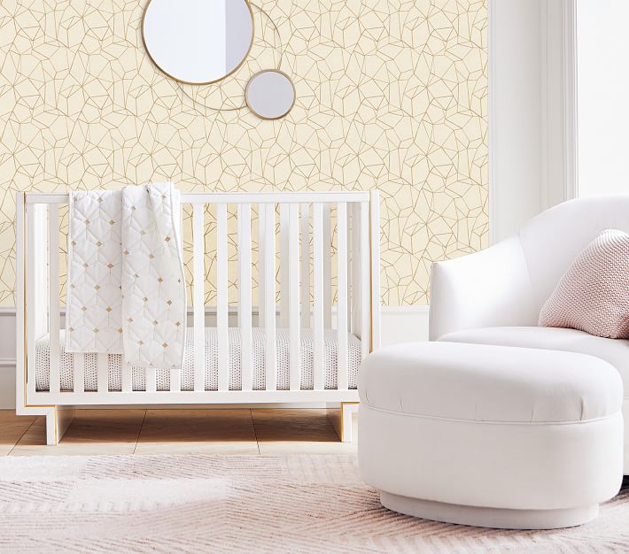 Lola Swivel Nursery Glider & Ottoman Pottery Barn Kids