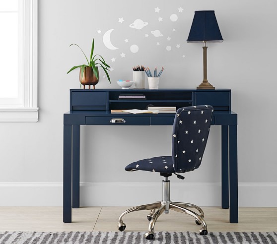 pottery barn blue desk