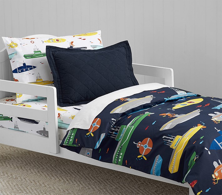 Submarine Toddler Duvet Cover Toddler Bedding Pottery Barn Kids