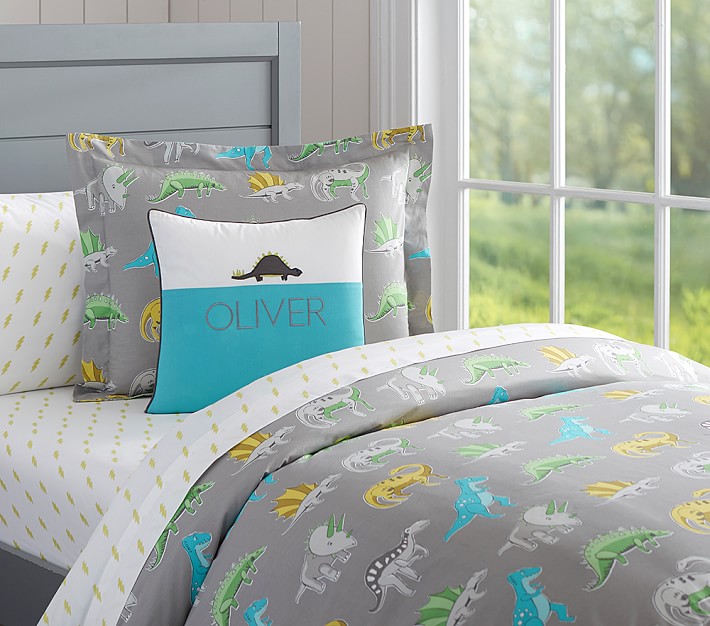 Dinos Kids' Duvet Cover Pottery Barn Kids