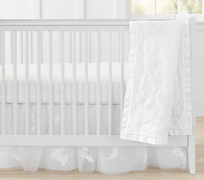 ivory crib bumper