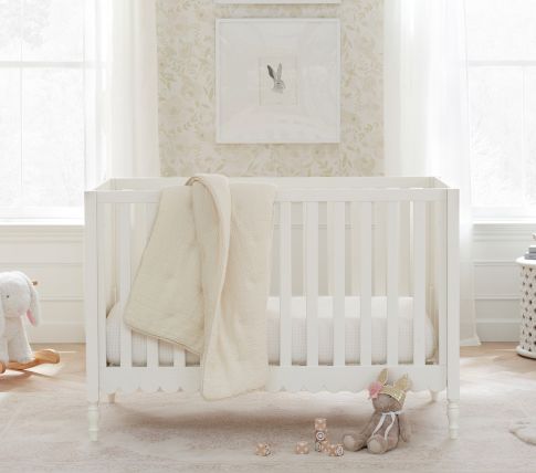 Crib Sheet and Crib Skirt Classic Nursery Bedding Essential Including Comforter Ultra Soft Cozy Belsden 3 Piece Crib Bedding Set for Baby Boys Girls Moon Star Grey Blue 