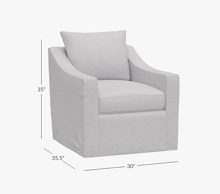 Ayden Slipcovered Nursery Swivel Glider Chair Pottery Barn Kids