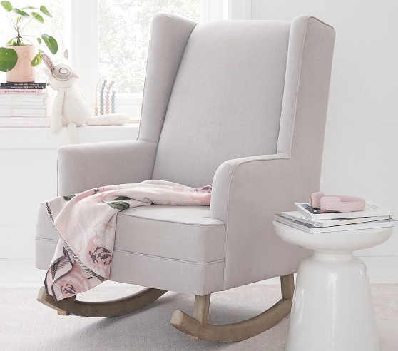 modern wingback rocker