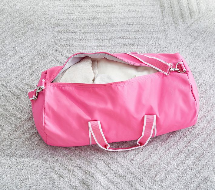 Mackenzie Bright Pink Solid Large Duffle Bag Pottery Barn Kids