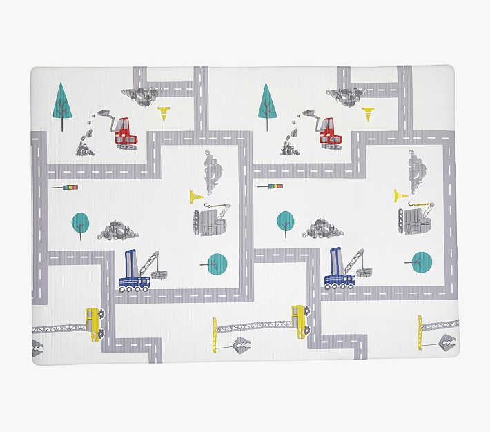 Reversible Foam Play Mat Construction Pottery Barn Kids