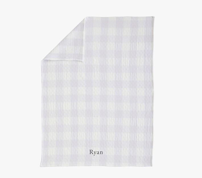 Buffalo Check Organic Muslin Baby Blanket Pottery Barn Kids