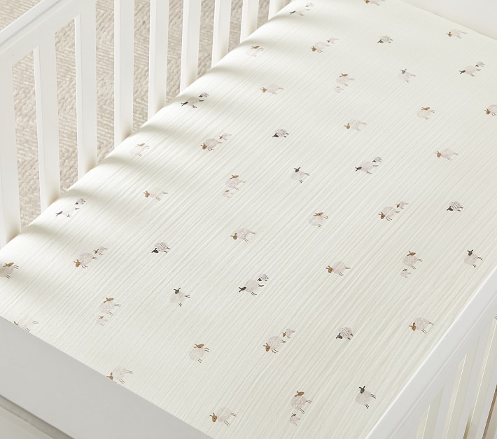 organic muslin crib sheet