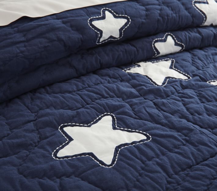 Shining Star GlowintheDark Quilt & Shams Pottery Barn Kids
