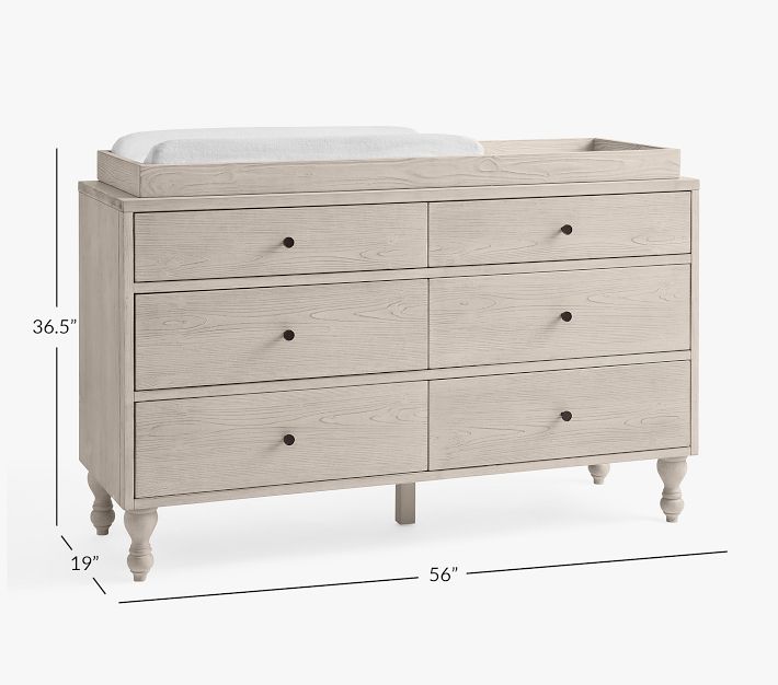 Bellevue ExtraWide Nursery Dresser & Topper Set Pottery Barn Kids