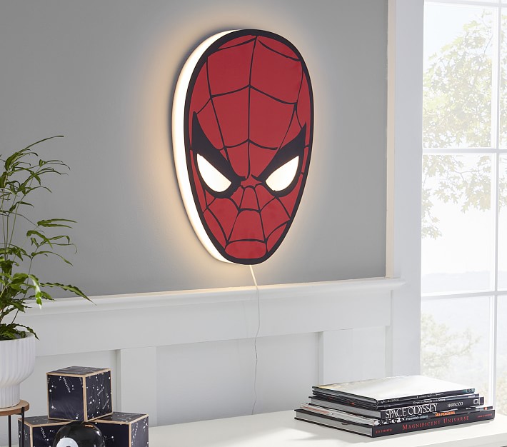 Marvel's Spider-Man Acrylic LED Wall Light | Pottery Barn Kids