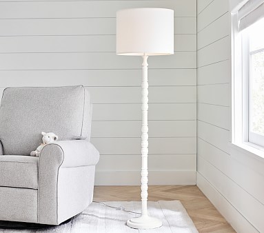 pottery barn white floor lamp