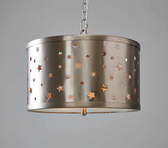 pottery barn star pendant