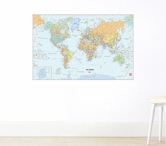 Classic World Dry Erase Map | Pottery Barn Kids