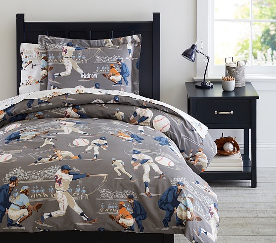 Vintage Baseball Kids Duvet Cover 