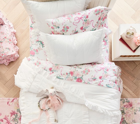 LoveShackFancy Cabbage Floral Sheet Set | Pottery Barn Kids