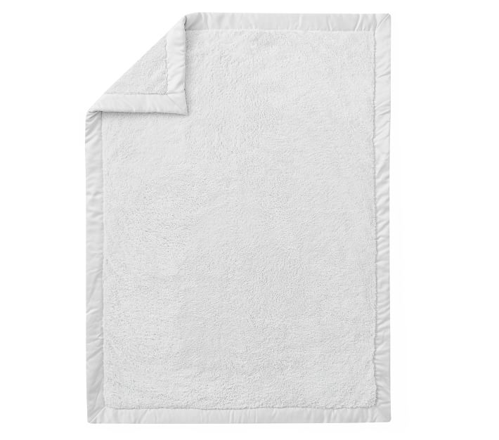 Plush Satin Trim Baby Blanket Pottery Barn Kids