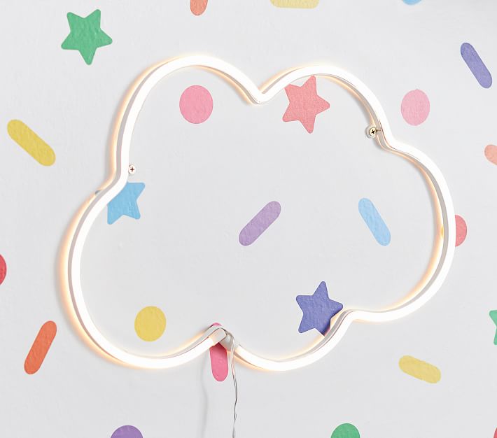Neon LED Cloud Modern Nursery Art Pottery Barn Kids