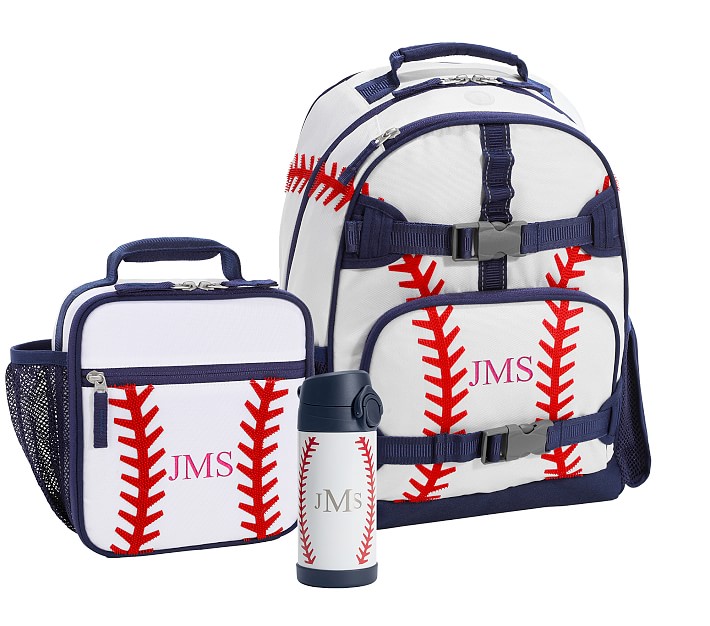 Mackenzie 3D Baseball Backpack & Lunch Bundle, Set Of 3 Pottery Barn Kids