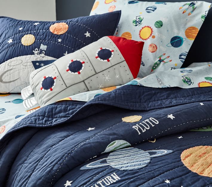 Solar System GlowintheDark Quilt & Shams Pottery Barn Kids