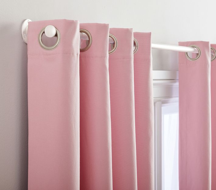Quincy Cotton Canvas Grommet Blackout Curtain Panel Pottery Barn Kids