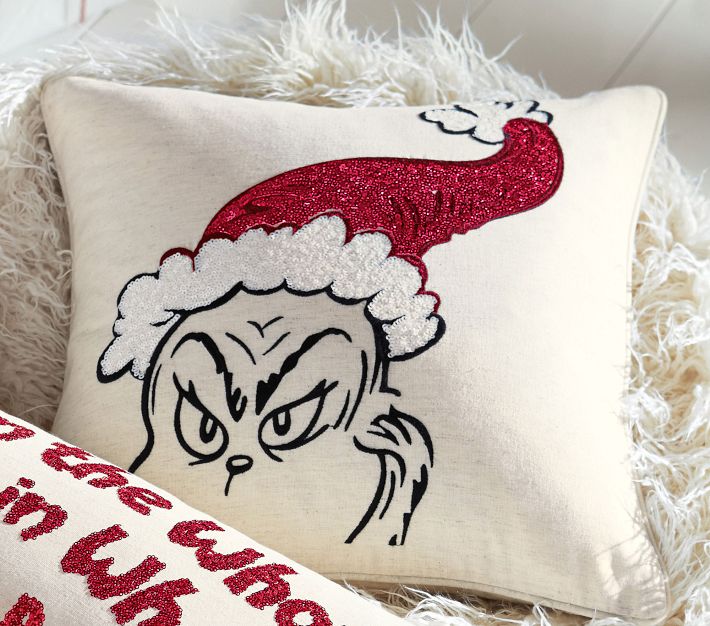 Dr. Seuss's The Grinch™ Pillow Cover Pottery Barn Kids