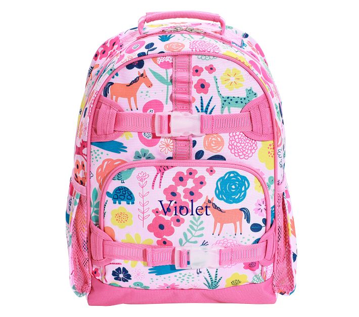 Mackenzie Pink Sasha's Garden Backpacks | Pottery Barn Kids