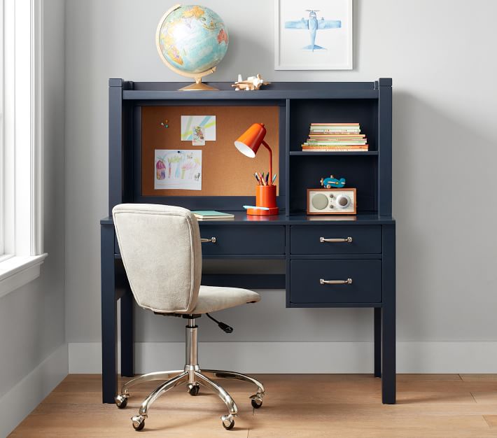 pottery barn blue desk