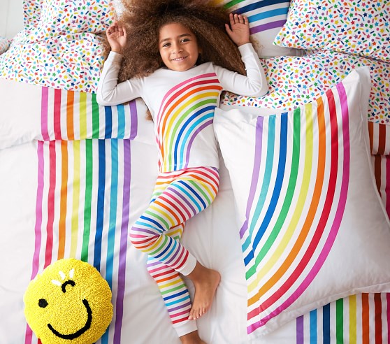 FLOUR SHOP Winky Face Pillow | Pottery Barn Kids