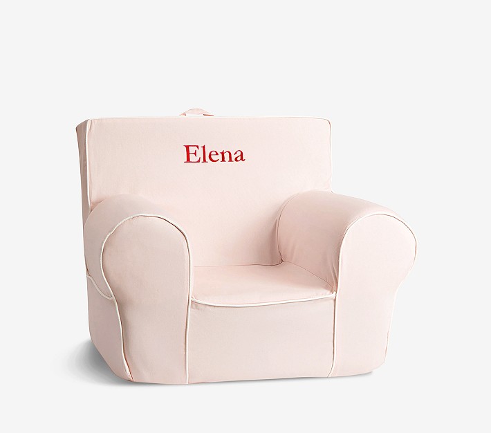 Kids Anywhere Chair®, Blush with White Piping Slipcover Only Pottery
