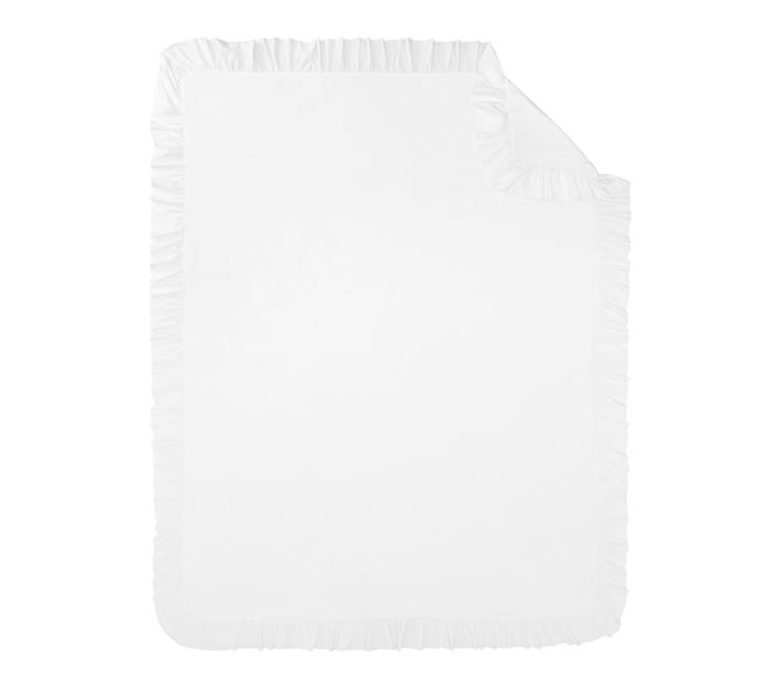 Washed Cotton Ruffle Organic Duvet Cover & Shams Pottery Barn Kids