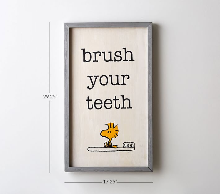 Peanuts® Bathroom Wall Art Pottery Barn Kids