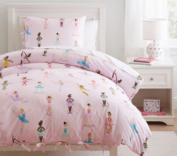 Ballet Positions Organic Duvet Cover & Shams Pottery Barn Kids