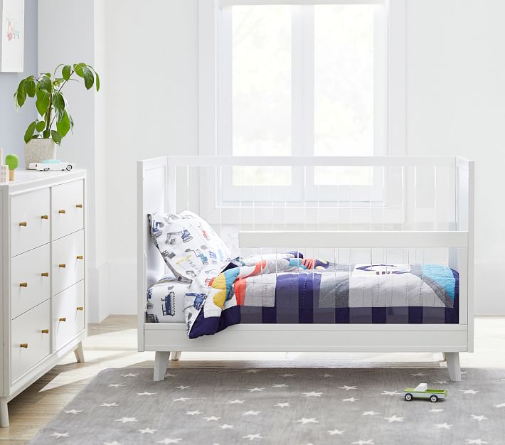 Sloan Acrylic Convertible Baby Crib Pottery Barn Kids