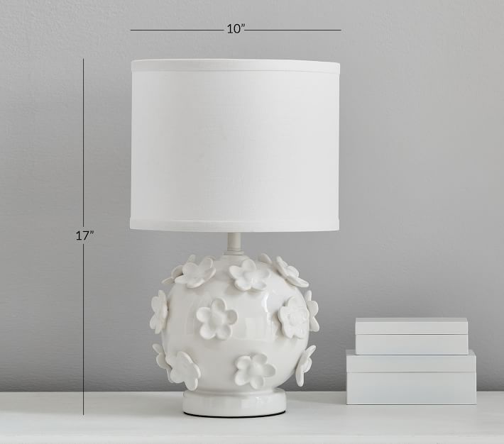 Ceramic Flower Ball Table Lamp Pottery Barn Kids