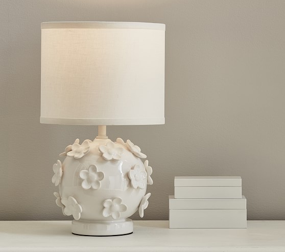 Ceramic Flower Ball Table Lamp | Pottery Barn Kids