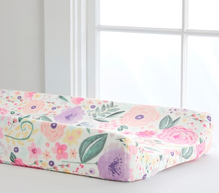 Flora Organic Muslin Changing Pad Pottery Barn Kids