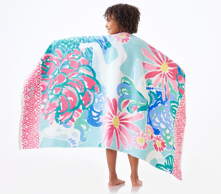 Lilly Pulitzer Unicorns In Bloom Kid Beach Towel Pottery Barn Kids