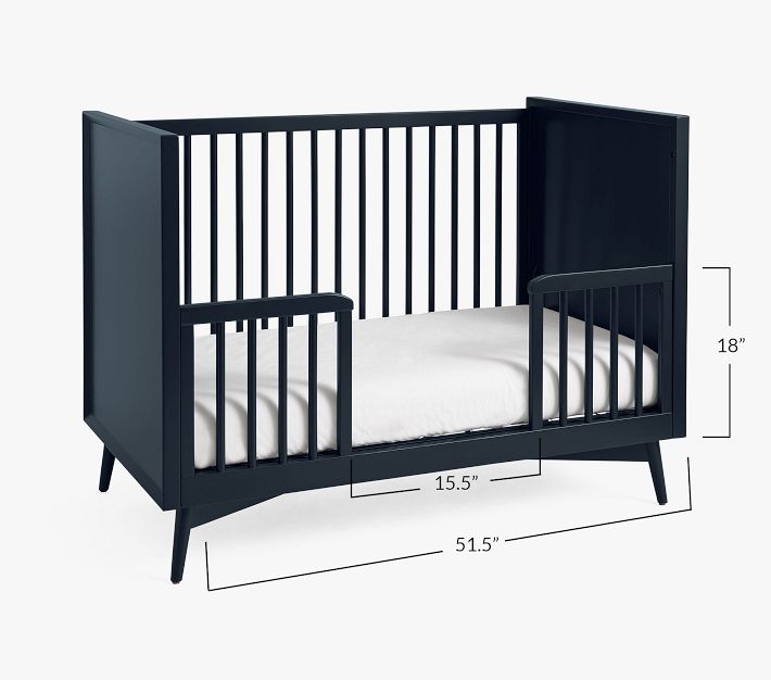 west elm x pbk MidCentury Toddler Bed & Conversion Kit Pottery Barn Kids